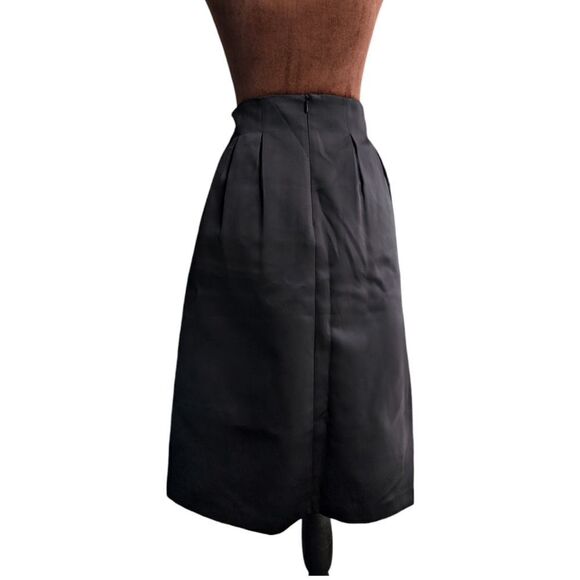 H&M NWT Black puffy knee length party skirt size 8 - Picture 6 of 9